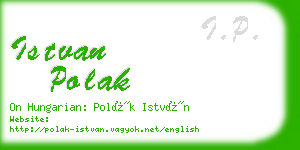 istvan polak business card